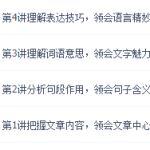 小学语文知识大全 ——小学阅读技巧魔法班［陈双N-A4讲全］-学怪兽