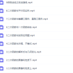 初三数学猿辅导王博初三二次函数9节课课程-学怪兽